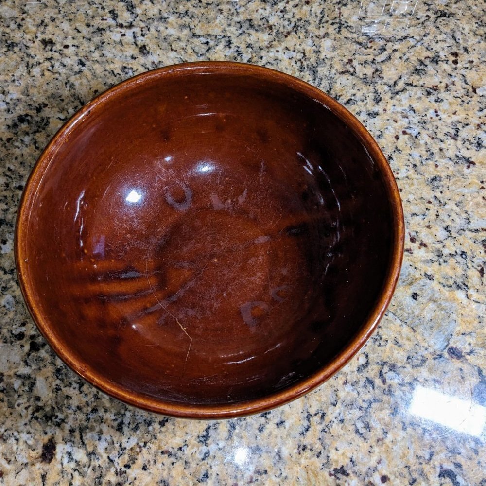 Marcrest Daisy Dot Ovenproof Stoneware Bowl, 10 inches, 1960s - Picture 7 of 11